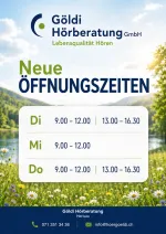 Neue Öffnungszeiten in Herisau ab August